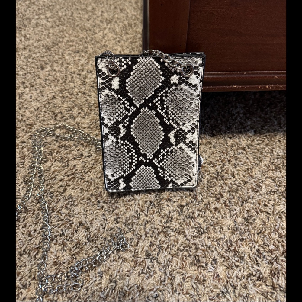 Snakeskin Pattern Mini Crossbody Bag